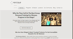 Desktop Screenshot of bootiquefitness.com
